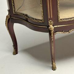 Fran ois Linke Louis XV Style Curio Cabinet Mahogany Bronze Glass France 1910s - 3544158