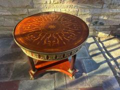 Fran ois Linke Neoclassical French 19th 20th C Circular Marquetry Ormolu Table Fran ois Linke - 4478970