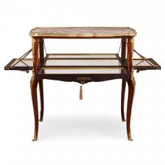 Fran ois Linke Ormolu kingwood bois satine and parquetry side table by Linke - 3009085