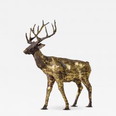 Fran ois Melin Deer sculpture in oxydised brass by Fran ois Melin 1970 - 1517674