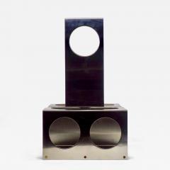 Fran ois Monnet Francois Monnet Brushed Steel Wine Bottle Holder for Kappa Paris 1970s - 4614547
