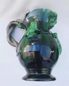 Fran ois Pierre LEGLAS MAURICE Palissy Majolica French high quality jar - 4540828