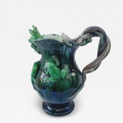 Fran ois Pierre LEGLAS MAURICE Palissy Majolica French high quality jar - 4544807