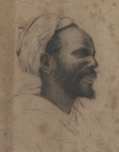 Fran ois de H rain Portrait of an Oriental Man with Turban Etching - 2184000