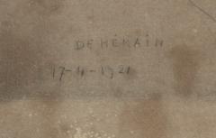 Fran ois de H rain Portrait of an Oriental Man with Turban Etching - 2184006