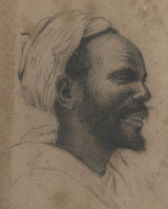 Fran ois de H rain Portrait of an Oriental Man with Turban Etching - 2184007