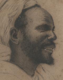 Fran ois de H rain Portrait of an Oriental Man with Turban Etching - 2184008