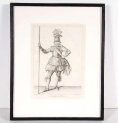 Francis Grose Antique Copper Engraving of an Officer of Pikeman by Francis Grose 19th Century - 1700602