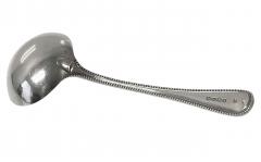 Francis Higgins II Antique Silver Bead pattern Sauce Ladle London 1877 Francis Higgins - 3923562