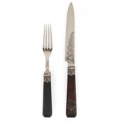 Francis Higgins II Important English silver flatware service by Francis Higgins II - 2693986