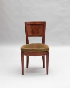 Francis Jourdain 4 Fine French 1930s Walnut side chairs attributed to Francis Jourdain - 4333189