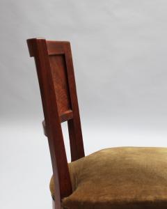 Francis Jourdain 4 Fine French 1930s Walnut side chairs attributed to Francis Jourdain - 4333196