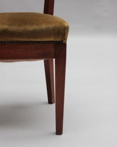 Francis Jourdain 4 Fine French 1930s Walnut side chairs attributed to Francis Jourdain - 4333200