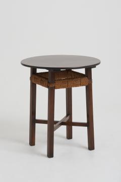 Francis Jourdain Art Deco Beech and Rope Side Table Att to Francis Jourdain - 2833081