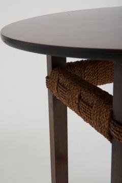 Francis Jourdain Art Deco Beech and Rope Side Table Att to Francis Jourdain - 2833087