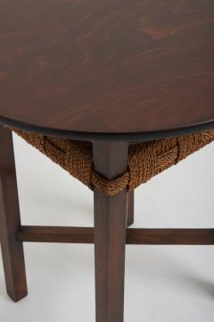 Francis Jourdain Art Deco Beech and Rope Side Table Att to Francis Jourdain - 2833089