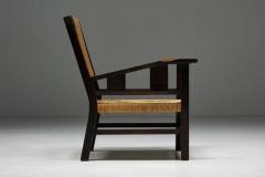 Francis Jourdain Easy Chair in Solid Wood and Rope France 1930s - 3427340