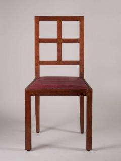 Francis Jourdain Francis Jourdain Set of Six Dining Chairs in Rosewood and Mahogany - 1600623