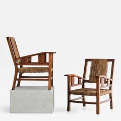 Francis Jourdain Francis Jourdain Woven Arm Chairs - 226799