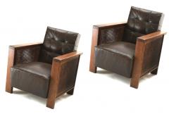 Francis Jourdain Francis Jourdain rarest modernist pair of cane club chairs - 1546587