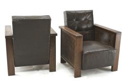 Francis Jourdain Francis Jourdain rarest modernist pair of cane club chairs - 1546592