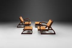 Francis Jourdain Pair of Chairs with Footstools by Francis Jourdain Attr France ca 1928 - 4103812