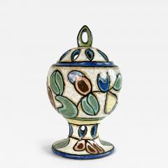 Francisco Brennand Francisco Brennand Perforated Covered Vessel with Fruit and Leaf Motifs 1990 s - 4521493
