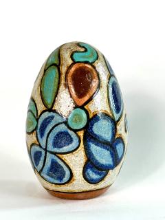 Francisco Brennand Francisco Brennand Polychrome Egg Sculpture 1990 s Brazil - 4518556