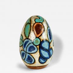 Francisco Brennand Francisco Brennand Polychrome Egg Sculpture 1990 s Brazil - 4521492