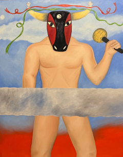 Francisco Vidal Nude Man with Mask Hombre desnudo con mascara 1990 - 3674734