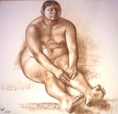 Francisco Zuniga Francisco Zuniga Original Pastel Nude Painting Catalogued - 3034047