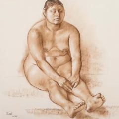 Francisco Zuniga Francisco Zuniga Original Pastel Nude Painting Catalogued - 3034060