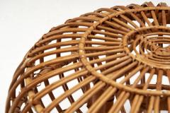 Franco Albini Bamboo and Rattan Ottoman by Franco Albini attr Italy 1960s - 3058246