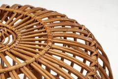 Franco Albini Bamboo and Rattan Ottoman by Franco Albini attr Italy 1960s - 3058247