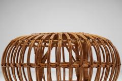 Franco Albini Bamboo and Rattan Ottoman by Franco Albini attr Italy 1960s - 3058249