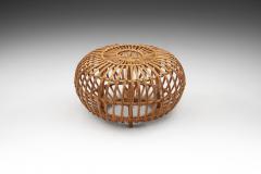 Franco Albini Bamboo and Rattan Ottoman by Franco Albini attr Italy 1960s - 3060434