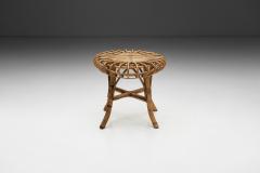 Franco Albini Bamboo and Rattan Stool by Franco Albini Attr Italy 1960s - 4098365