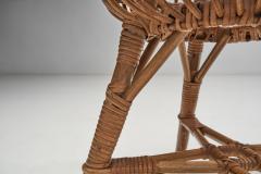 Franco Albini Bamboo and Rattan Stool by Franco Albini attr Italy 1950s - 2970002