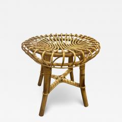 Franco Albini Franco Albini Bamboo Stool 1960s Italy - 4120211