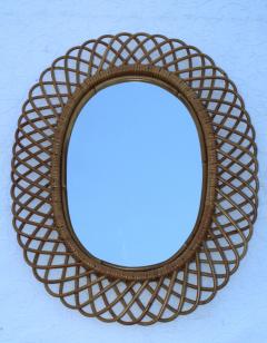 Franco Albini Franco Albini Mid Century Modern Oval Mirror - 1310942