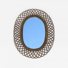 Franco Albini Franco Albini Mid Century Modern Oval Mirror - 1315097