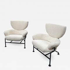 Franco Albini Franco Albini Pair of Tre Pezzi Armchairs Italy 1960s - 2759452