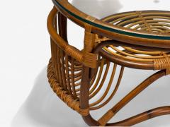 Franco Albini Franco Albini Style Italian Mid Century Modern Side Tables Bamboo Rattan - 3990321