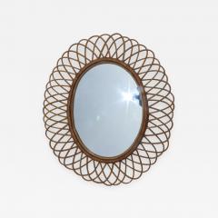 Franco Albini Franco Albini Style Rattan Mirror - 1005451