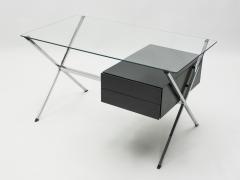 Franco Albini Franco Albini glass wood chrome desk for Knoll International 1950 - 1025893