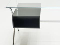 Franco Albini Franco Albini glass wood chrome desk for Knoll International 1950 - 1025895
