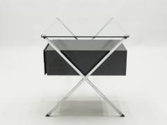 Franco Albini Franco Albini glass wood chrome desk for Knoll International 1950 - 1025896