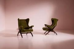 Franco Albini Franco Albini pair of 1st edition Fiorenza armchairs by Arflex Italy 1952 - 4117438