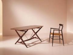 Franco Albini Franco Albini teak dining Table Model TL2 Cavalletto for Poggi Italy 1950s - 3473051