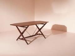Franco Albini Franco Albini teak dining Table Model TL2 Cavalletto for Poggi Italy 1950s - 3473136